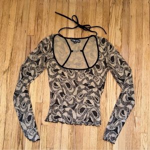 I Am Gia Mesh Long Sleeve Top